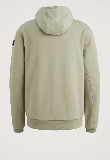 Hybrid Jacket Van Een Materiaalmix