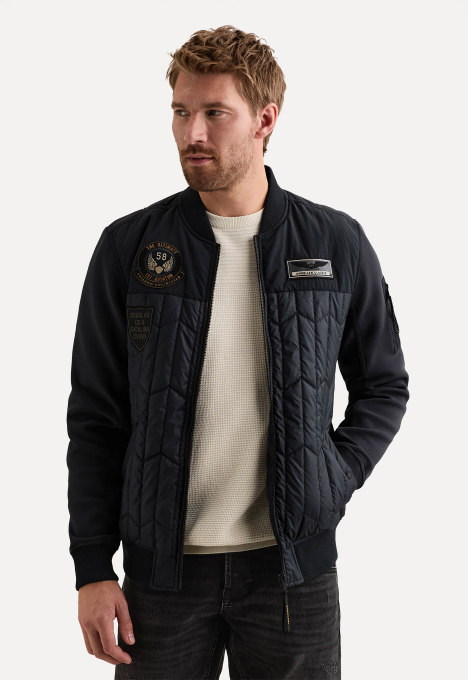 Interlock Nylon Bomber Jas
