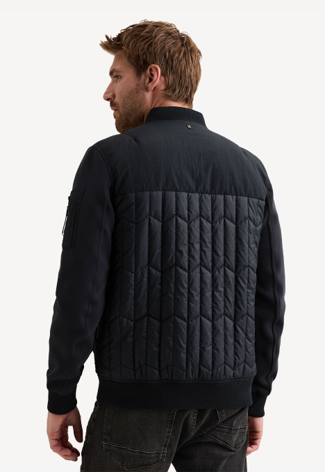 Interlock Nylon Bomber Jas