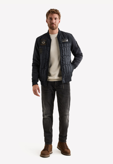 Interlock Nylon Bomber Jas