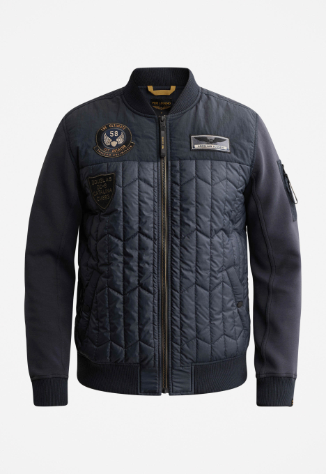 Interlock Nylon Bomber Jas