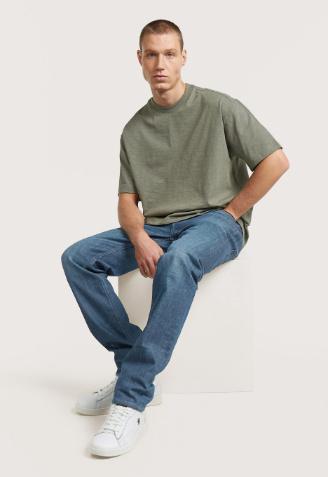 Distressed Zip Pocket T-Shirt