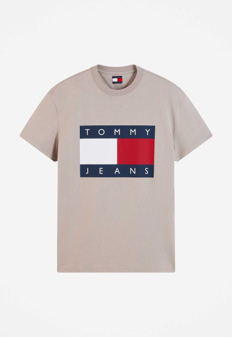 T-shirt Met Ronde Hals En Vlagbadge