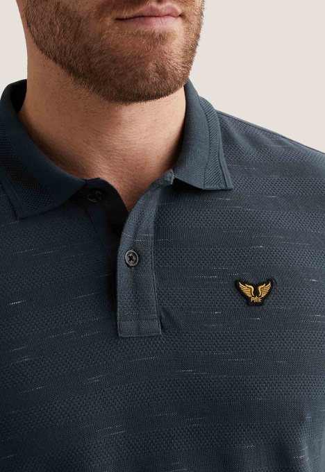 Striped Piqué Polo