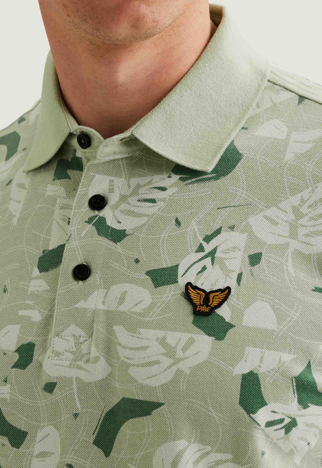Print Piqué Polo