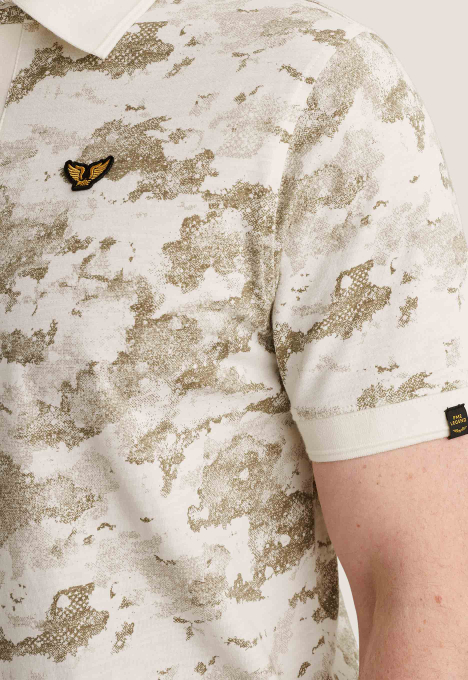 Printed Slub Jersey Polo