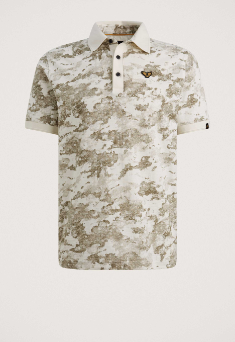 Printed Slub Jersey Polo
