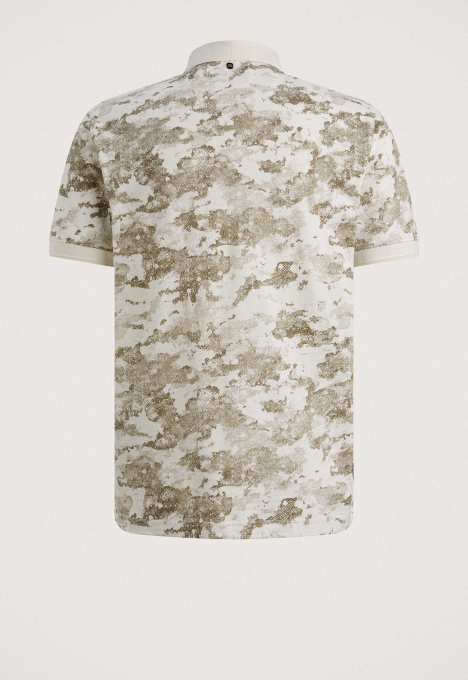 Printed Slub Jersey Polo