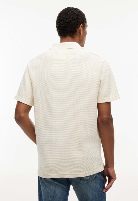 Washed Waffle Polo