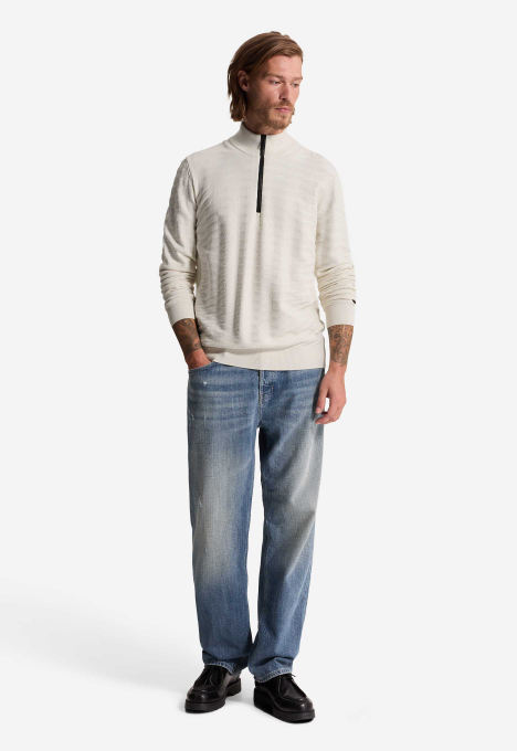 Structured Half Zip Trui
