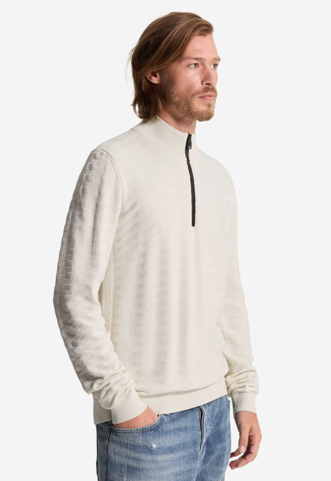 Structured Half Zip Trui