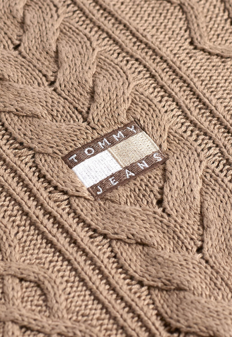 Cable Knit Zip Trui