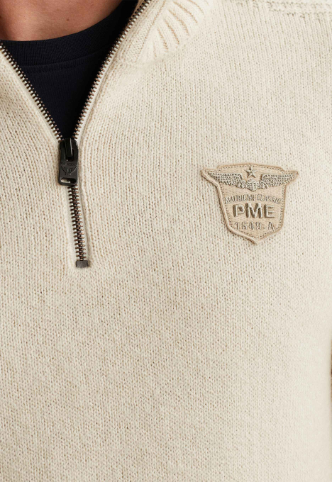 Half Zip Collar Soft Blend