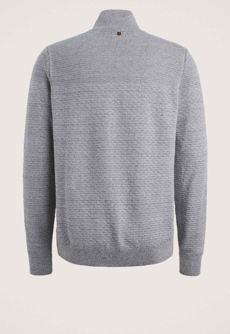 Half Zip Collar Cotton Mouline