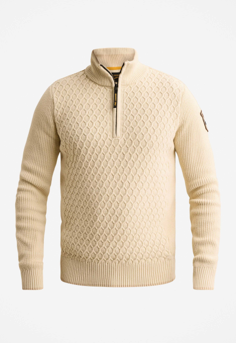 Half Zip Collar Cotton Trui
