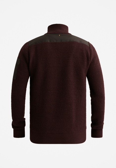 Jacquard Half Zip Trui