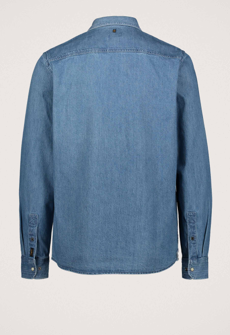Denim Shirt Met Badges