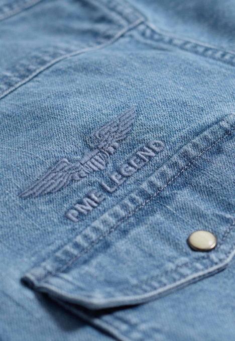 Denim Shirt Met Badges