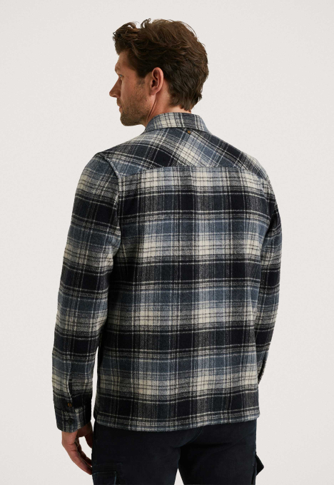 Woolblend Check Overshirt