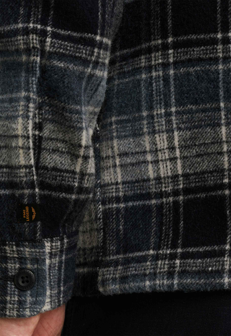 Woolblend Check Overshirt