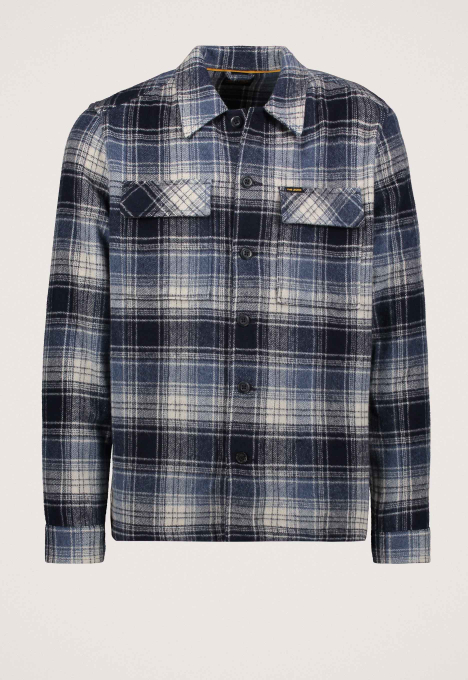 Woolblend Check Overshirt