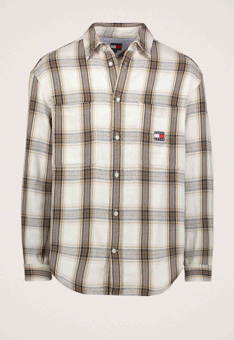 Relaxed Check Brushed Overshirt