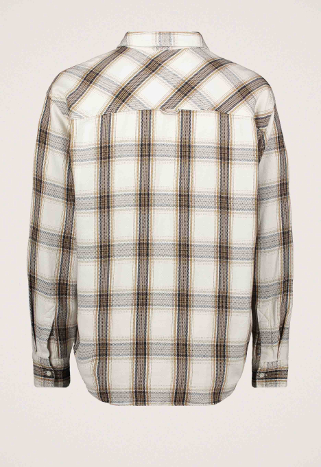 Relaxed Check Brushed Overshirt