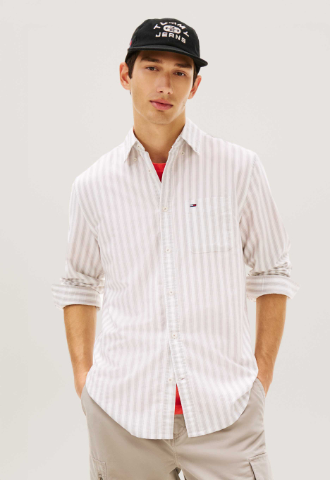 DM0DM22790 Striped Oxford Overhemd