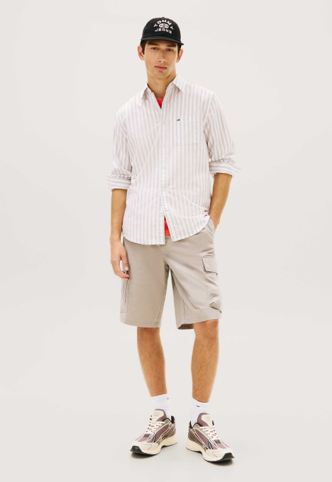 DM0DM22790 Striped Oxford Overhemd