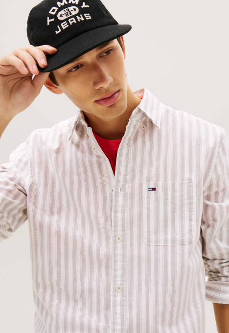 DM0DM22790 Striped Oxford Overhemd