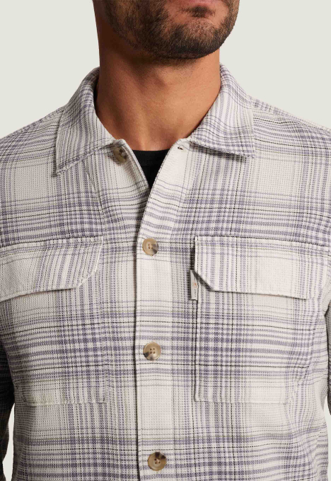 Checkered Waffle Jacket