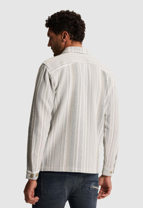 Twill Slub Striped Overhemd