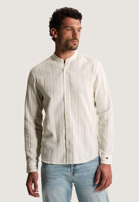 Twill Slub Stripe Overhemd