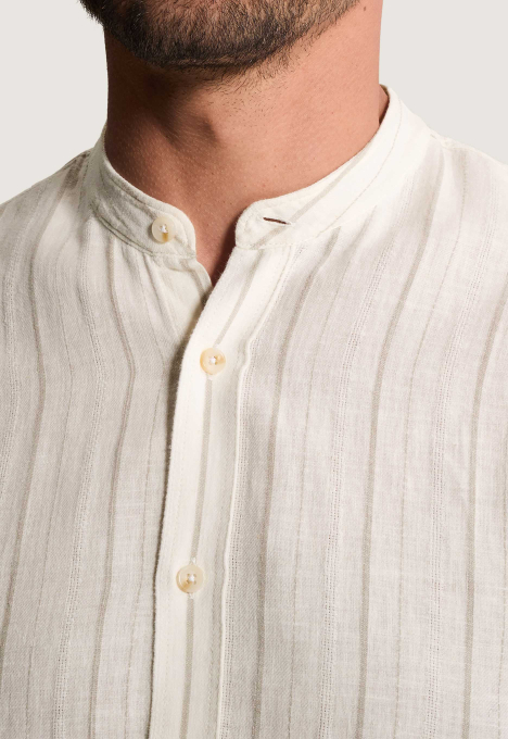 Twill Slub Stripe Overhemd