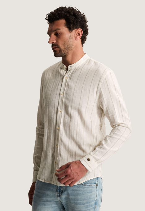 Twill Slub Stripe Overhemd