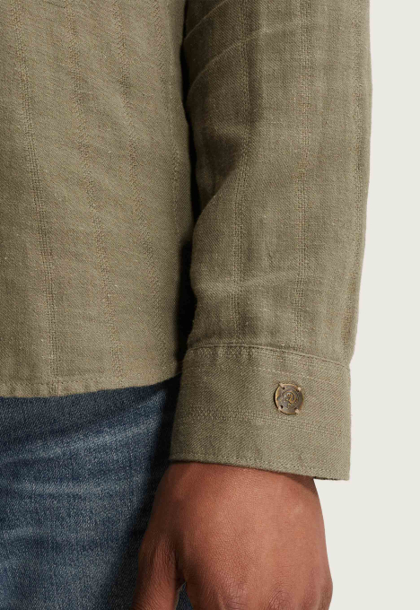 Cotton Linen Structure Overhemd