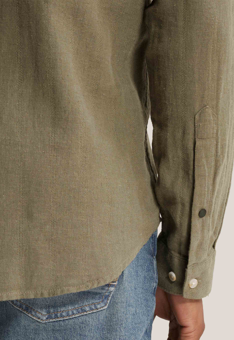 Cotton Linen Structure Overhemd