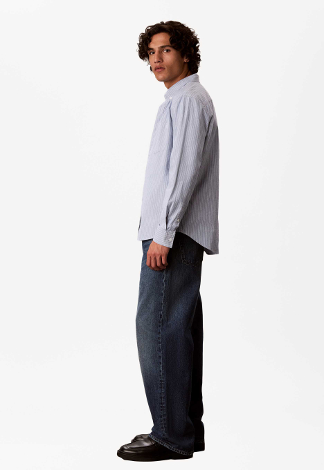 Oxford Striped Button-down Overhemd