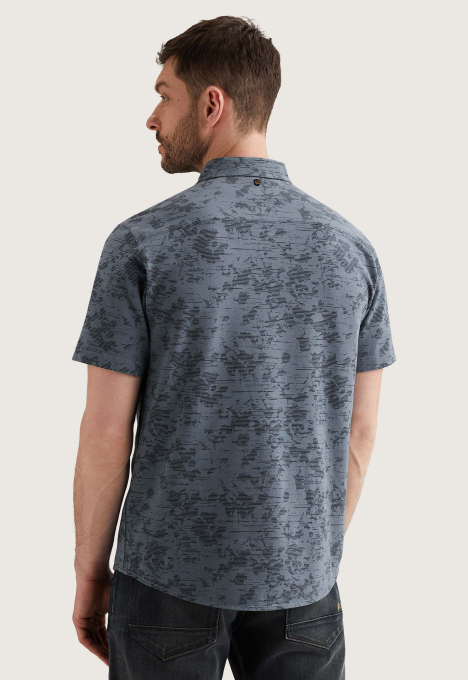 Allover Print Jersey Piqué Overhemd