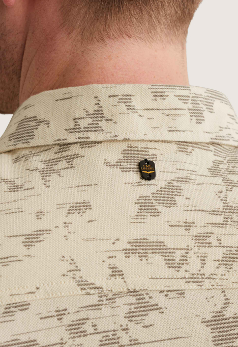 Allover Print Jersey Piqué Overhemd