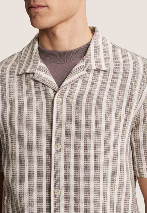 Stripe Mesh Overhemd