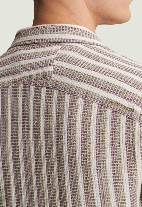 Stripe Mesh Overhemd