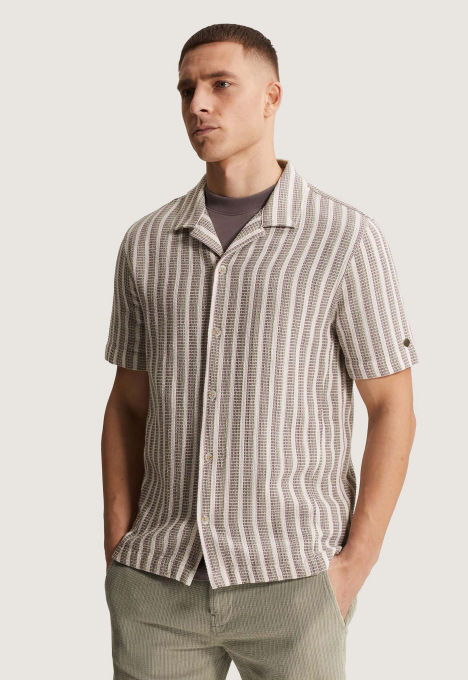 Stripe Mesh Overhemd