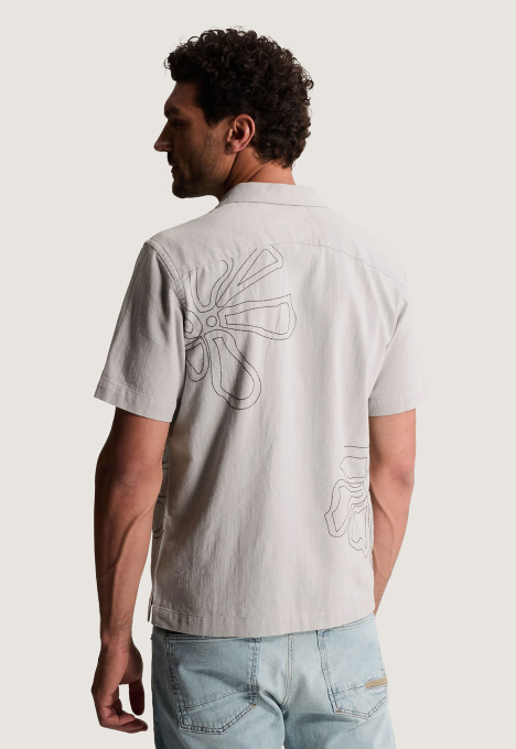 Embroidered Twill Overhemd