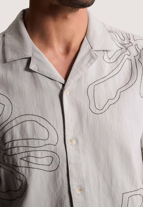 Embroidered Twill Overhemd