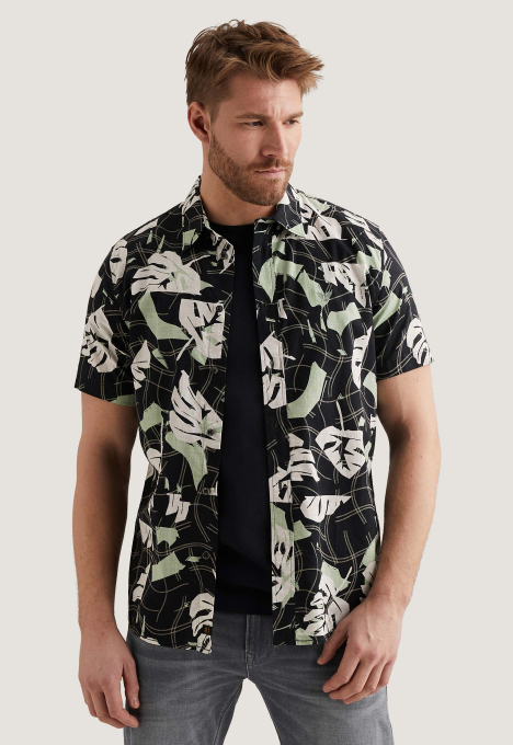 Print Slub Overhemd