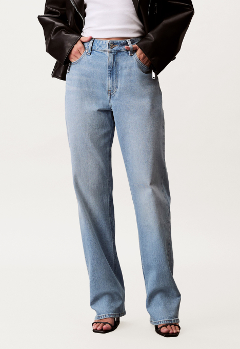 High Rise Straight Jeans