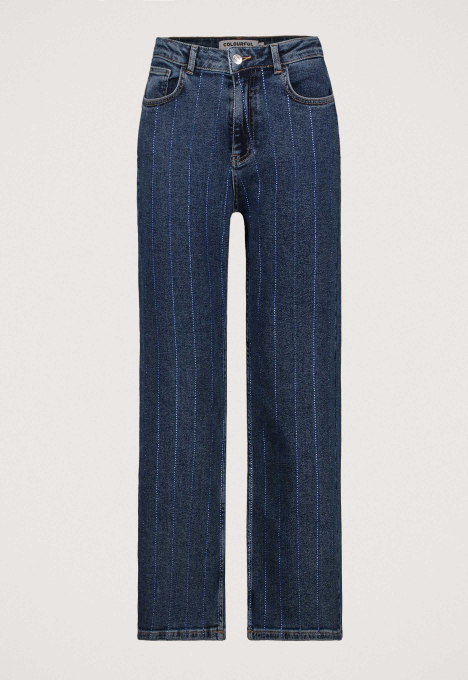 Gaias Rhinestones Denim Jeans