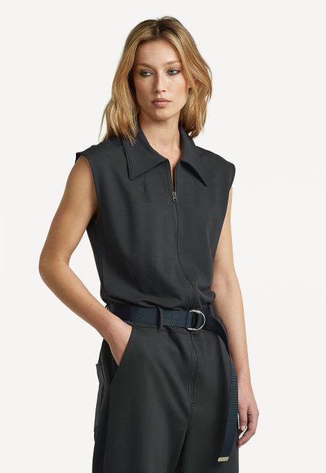 Soft Sculpt Belted Jumpsuit