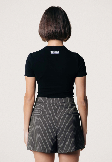 Ella Pinstripe Two Tone Skort